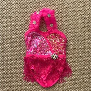 Revolution Dancewear Jazz Hot Pink Kids Dance Costume size 4-5 year